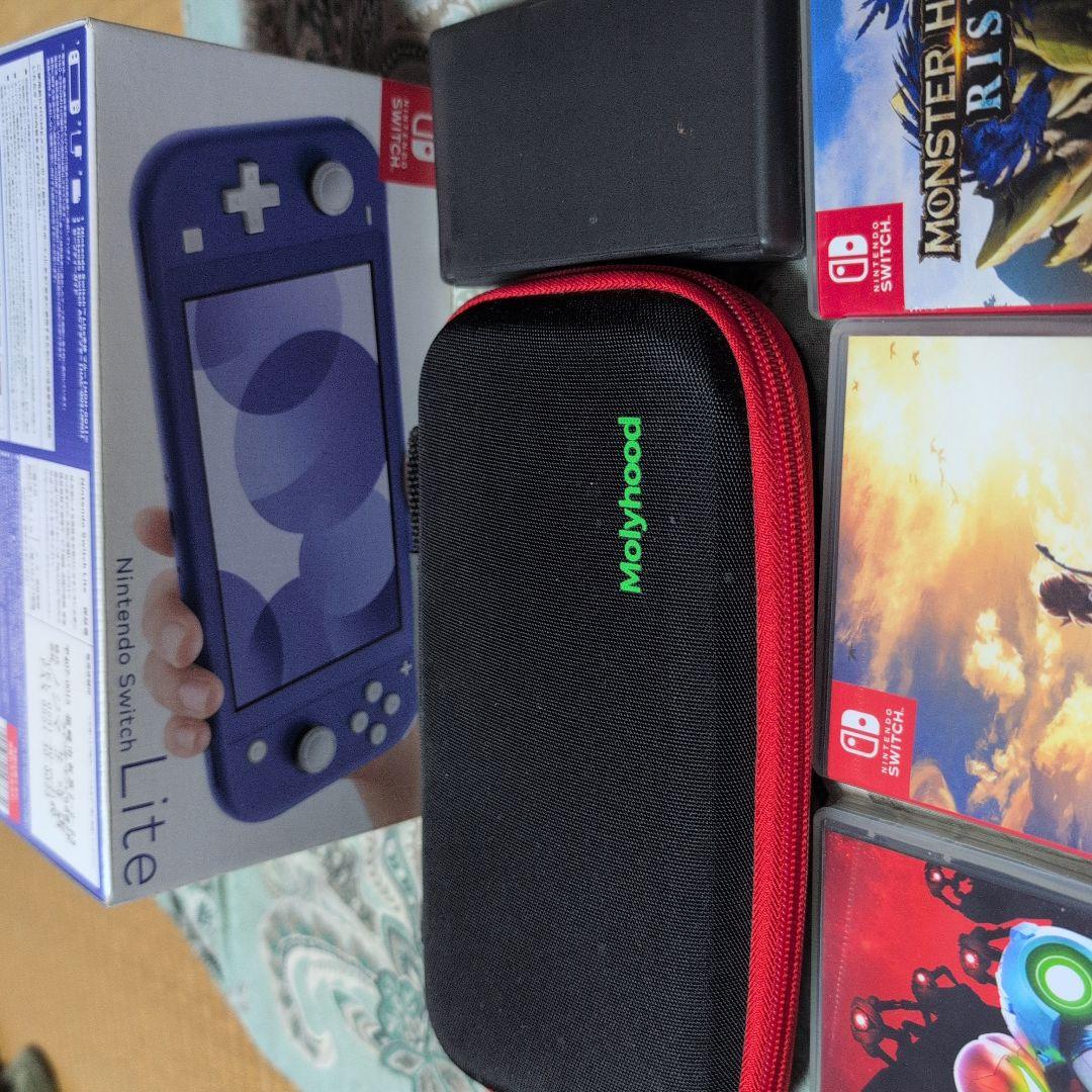 Nintendo Switch Lite ブルー + ゲームソフト3本