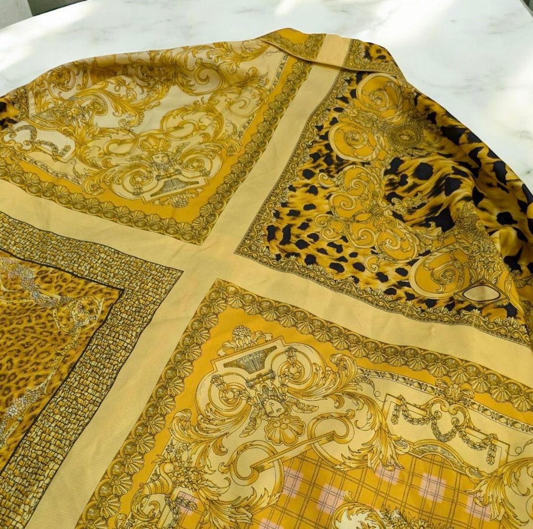 istante イスタンテ ヴェルサーチ シャツ シルク100% イタリア製