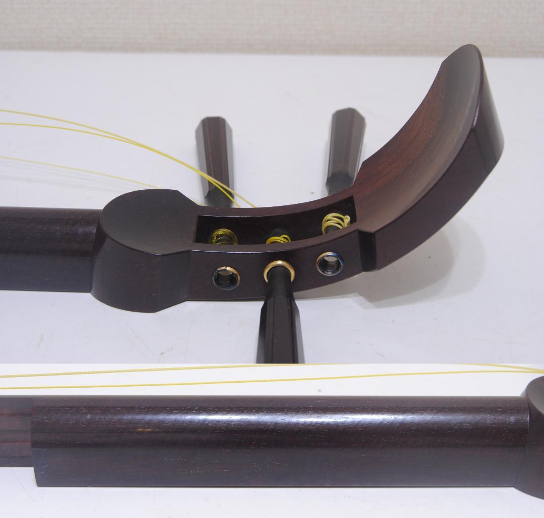 三味線 銀細 子持ち綾杉胴 中古 本体