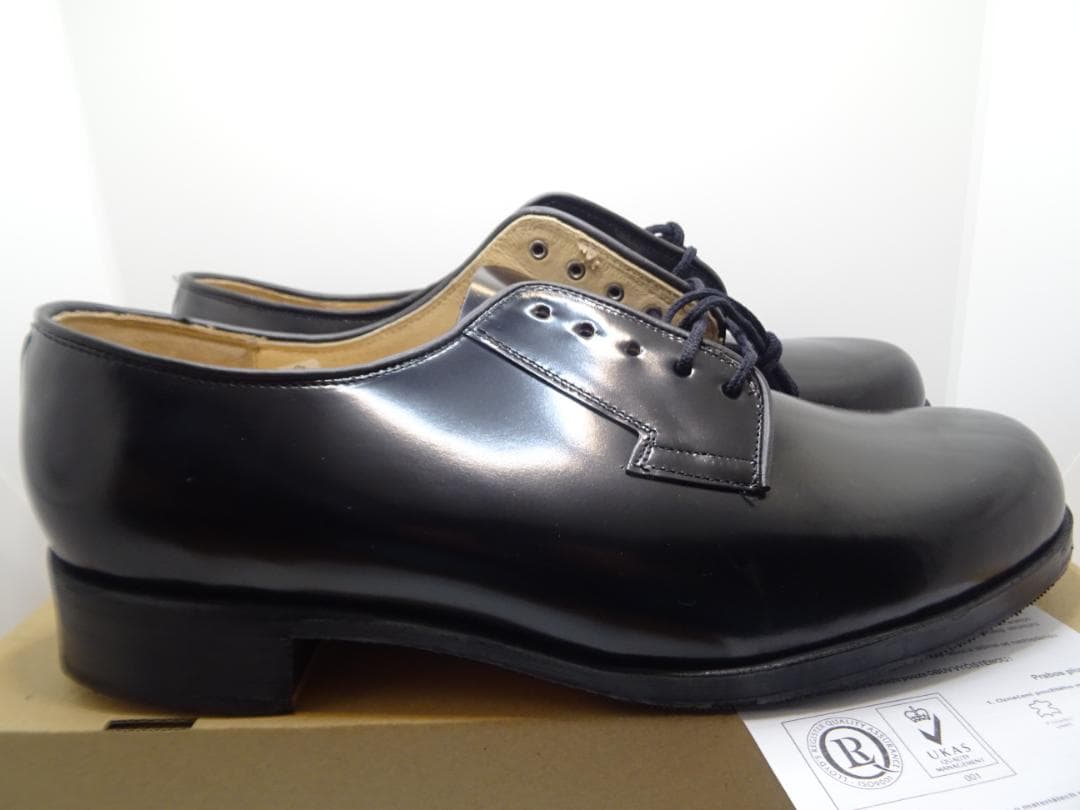 エ*オ様 新品チェコ軍オフィサーサービスシューズポストマンシューズ28.5cm黒