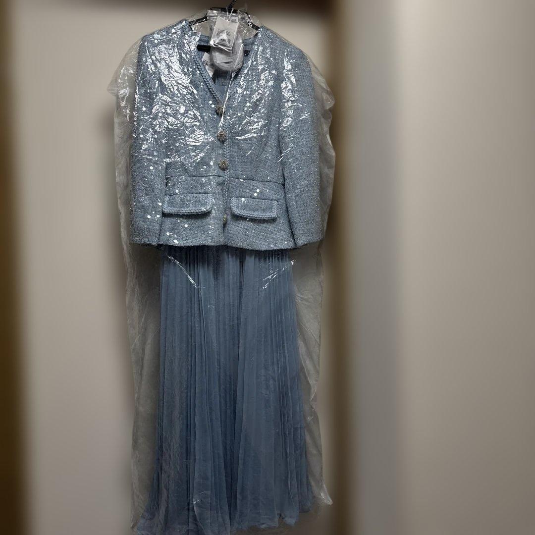 Self Portrait スパンコール ツイード　ワンピースUK6 US2