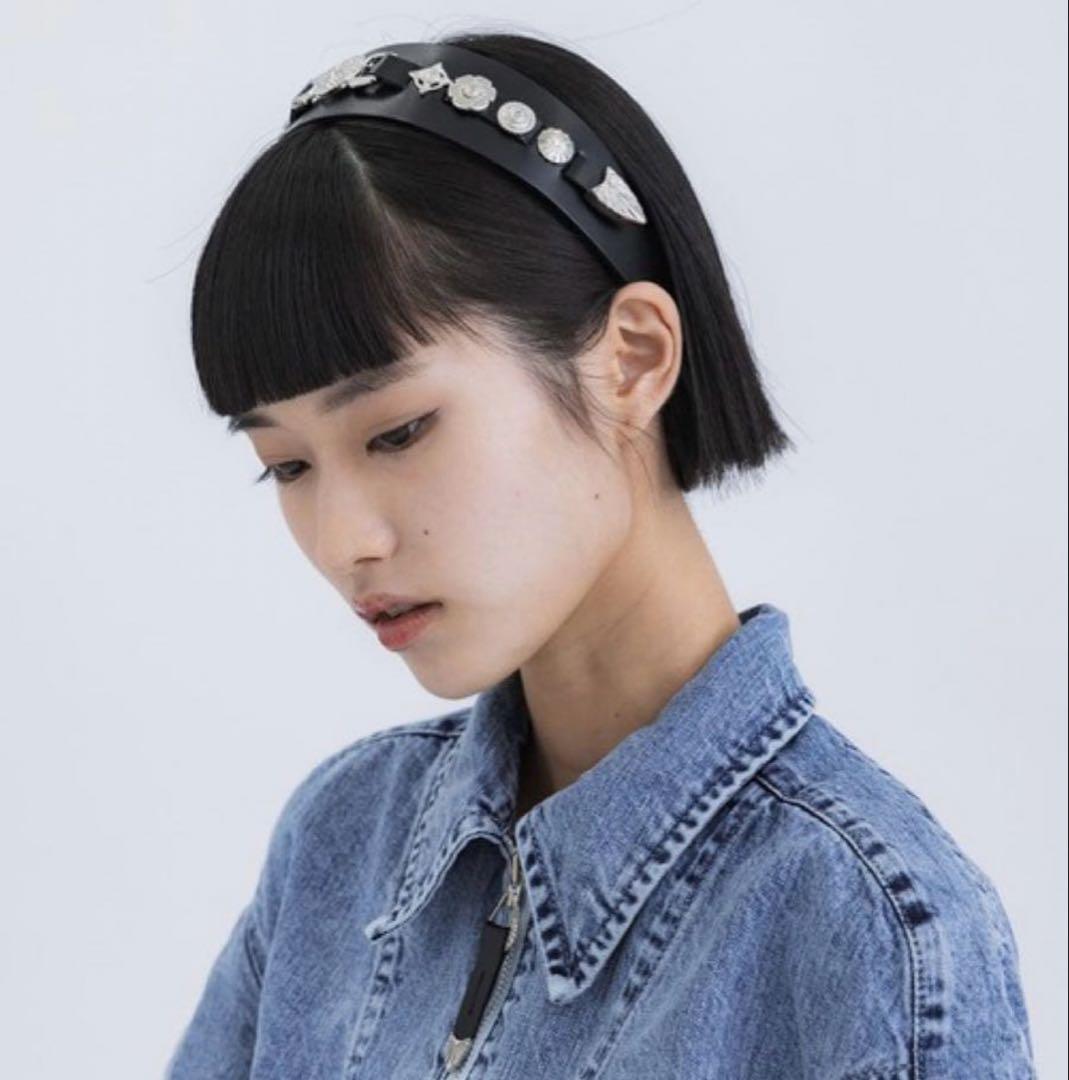 【TOGA PULLA】 Leather headband 2 カチューシャ