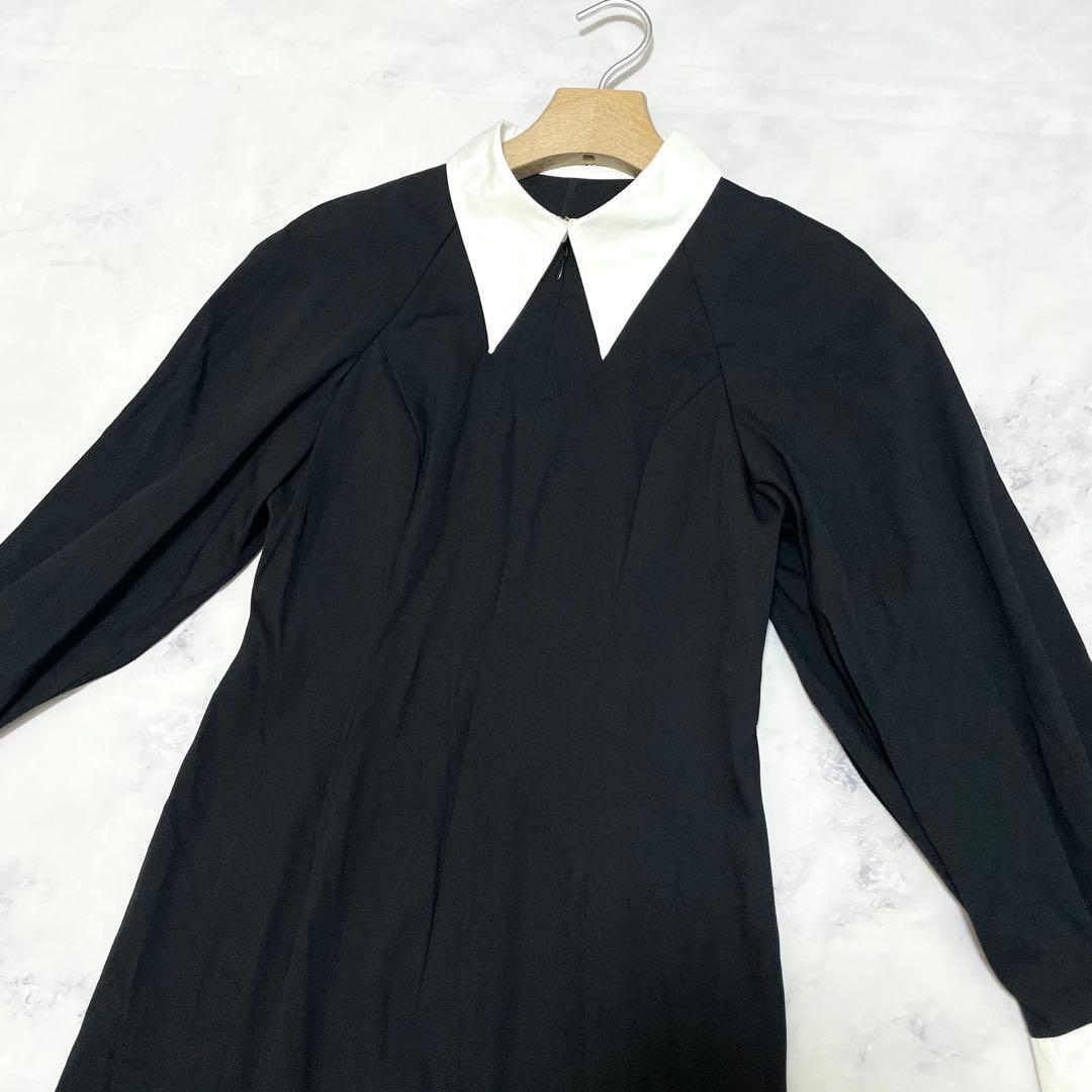 新品未使用 フレイアイディー 黒 シャツカラーマーメイドワンピース M相当 1