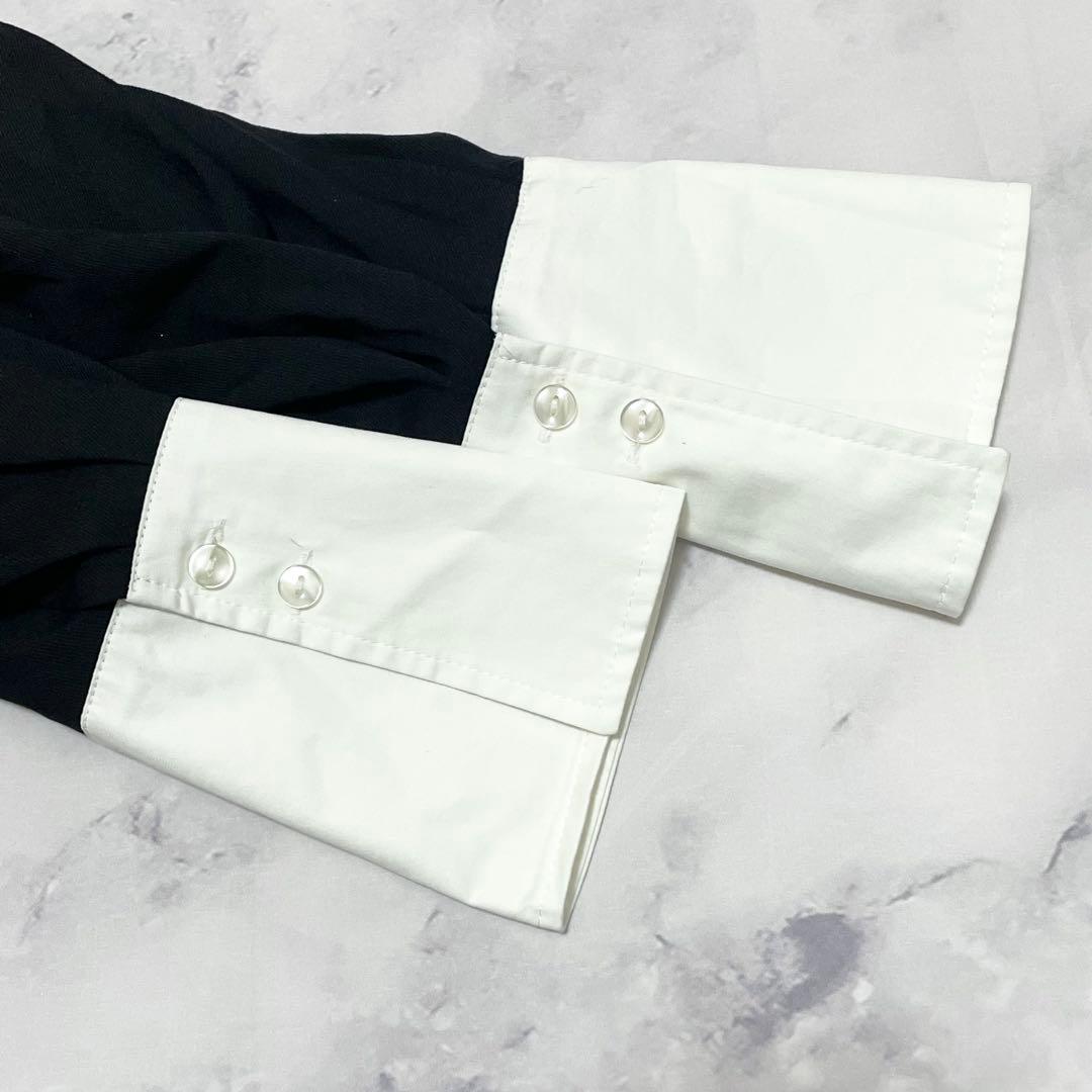 新品未使用 フレイアイディー 黒 シャツカラーマーメイドワンピース M相当 1