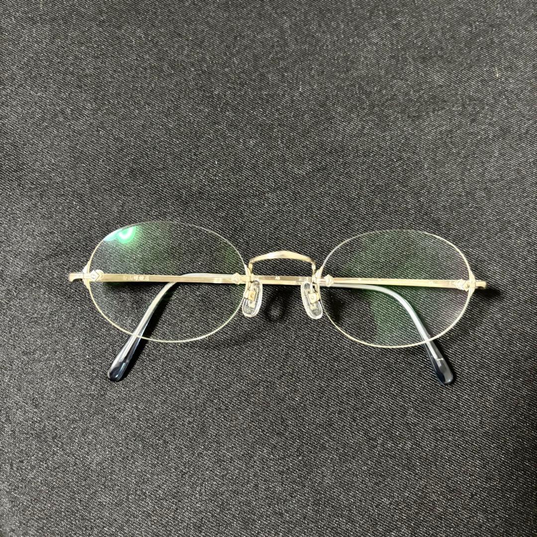 R*様 美品 白山眼鏡 TITANIUM A5 リムレス 眼鏡