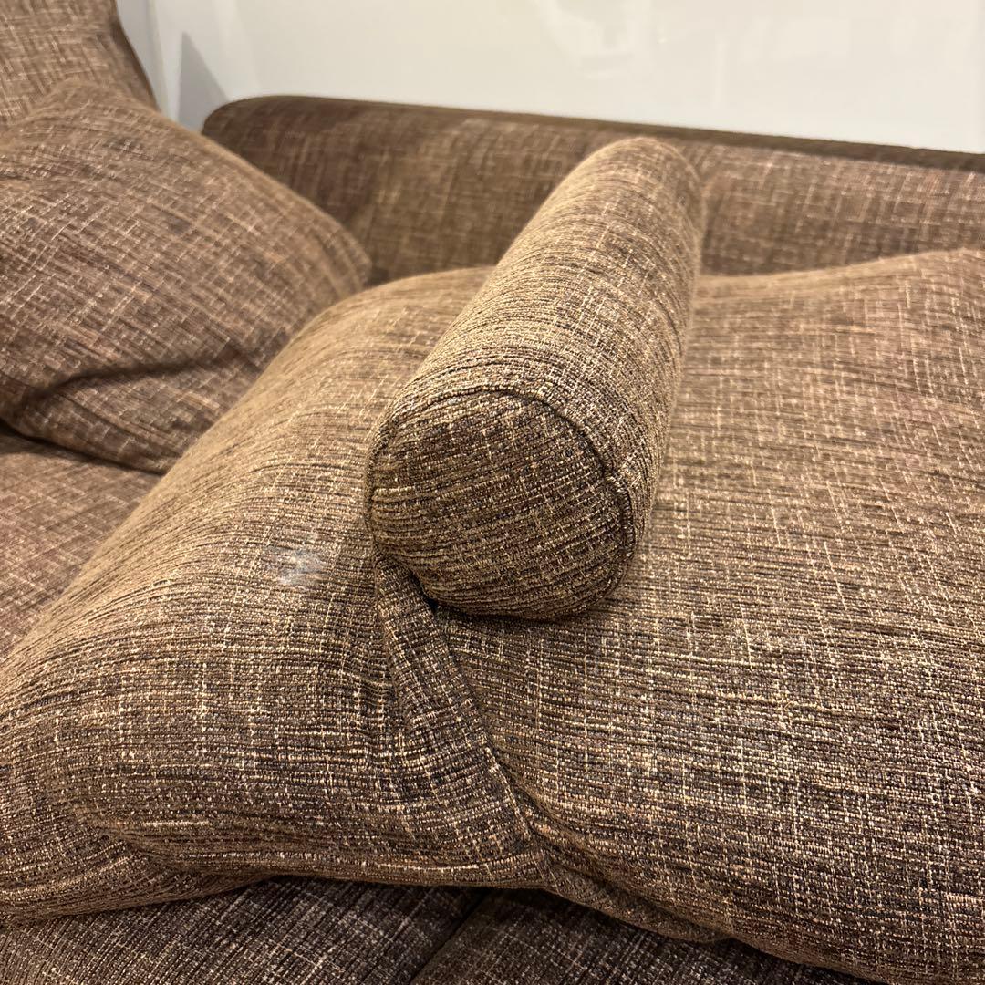 木*☆様 NOYES ブラウンファブリックソファ 3人掛け