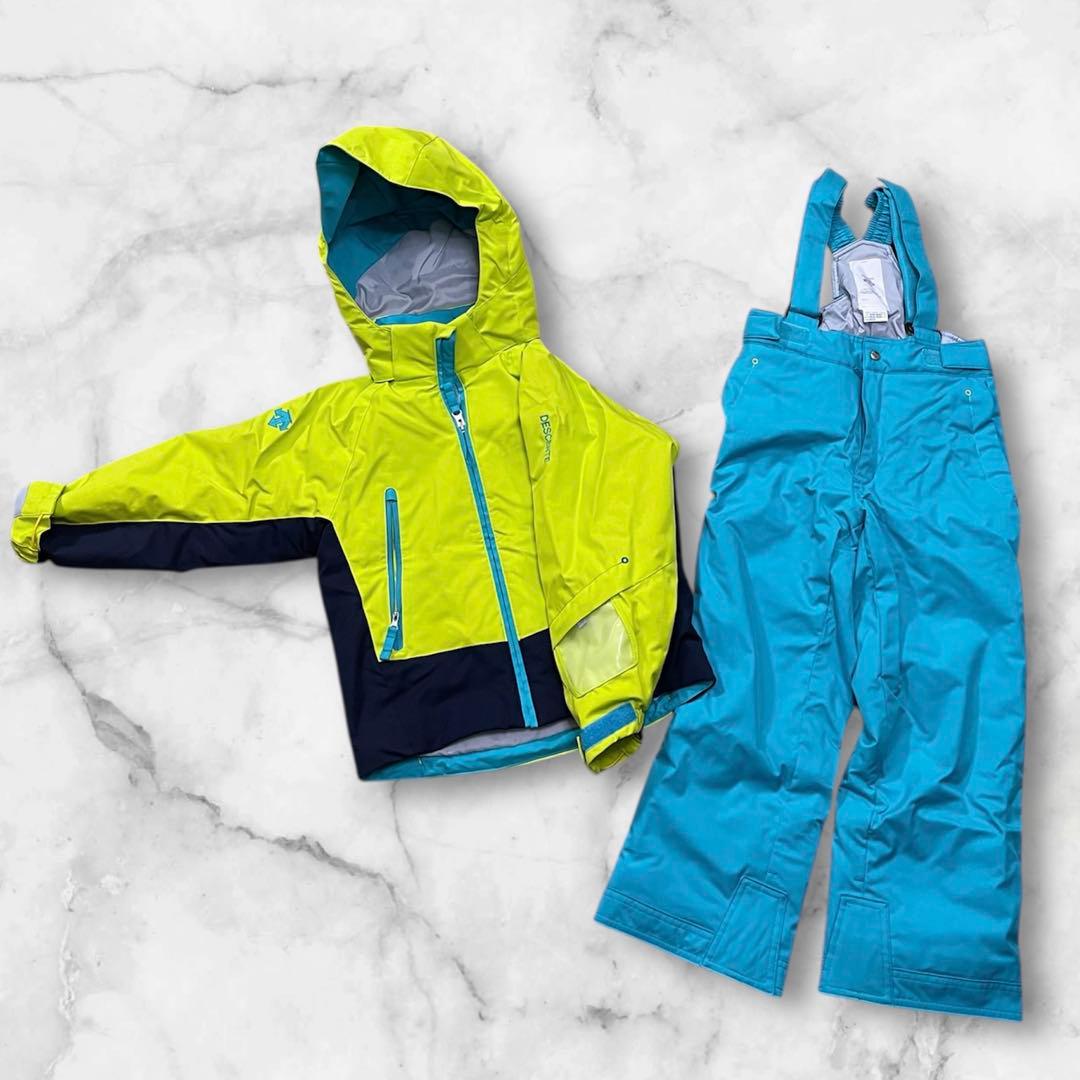 美品 DESCENTE デサント スキーウェア 調整可能アジャスター付き120