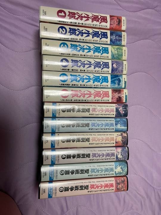 VHSビデオ　風魔の小次郎　全12巻