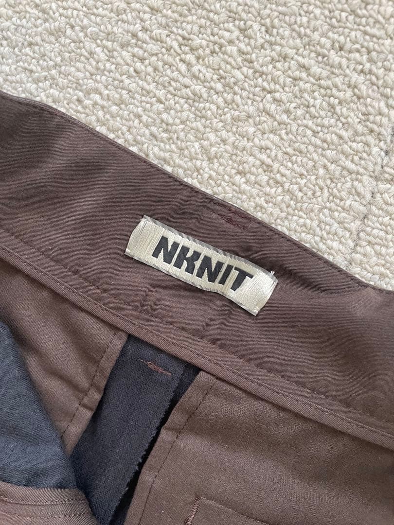 NKNIT ブラウン ショートパンツ 合成皮革