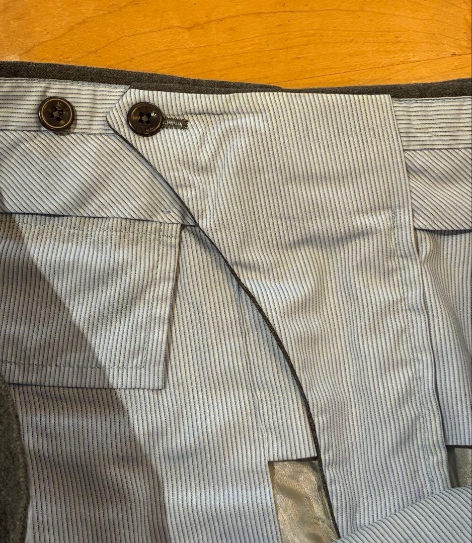 【美品】INCOTEX ウール ノータックスラックス 52