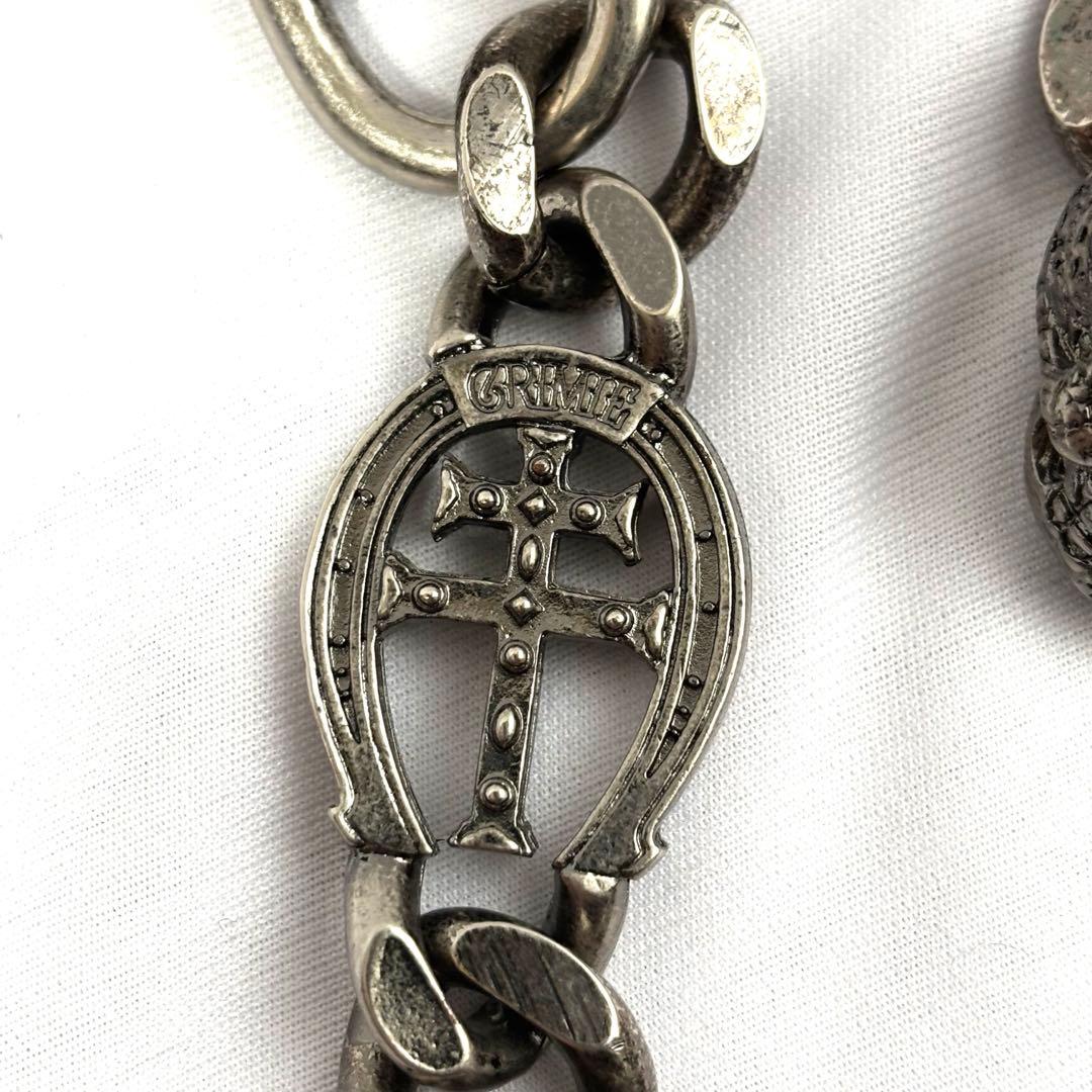 crimie クライミー ウォレットチェーン クロス ドクロ 十字架 スカル