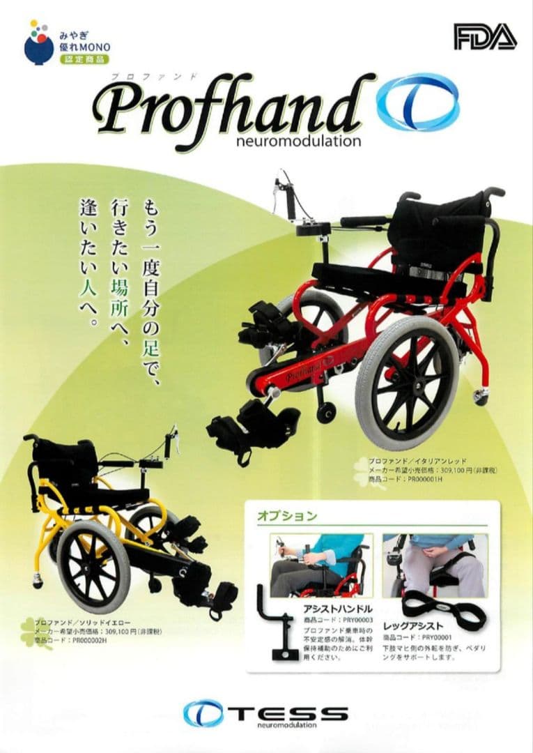 【足ごき車いす】TESS プロファンド（現COGY）