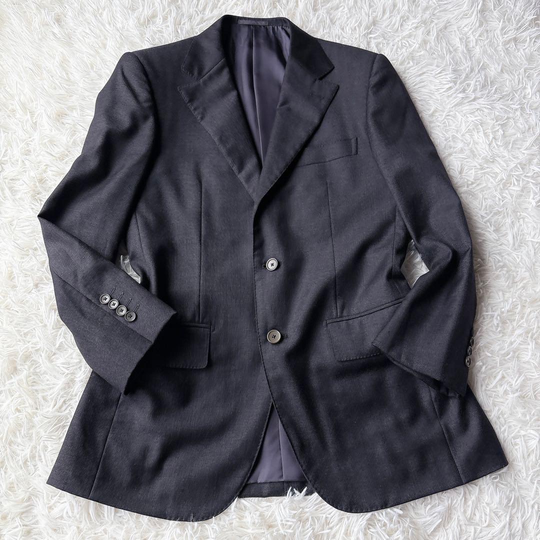 美品 ロロピアーナ エディフィス スーツ セットアップ グレー 高級生地 44