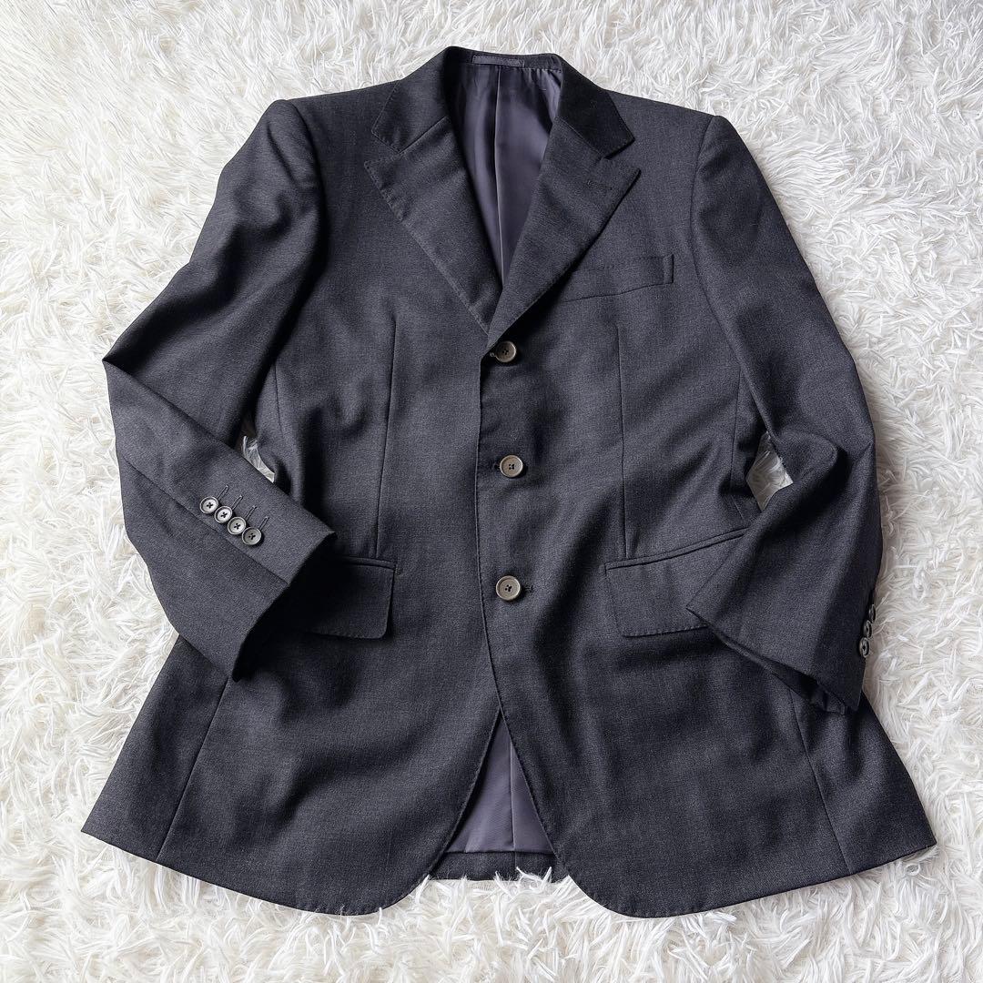 美品 ロロピアーナ エディフィス スーツ セットアップ グレー 高級生地 44