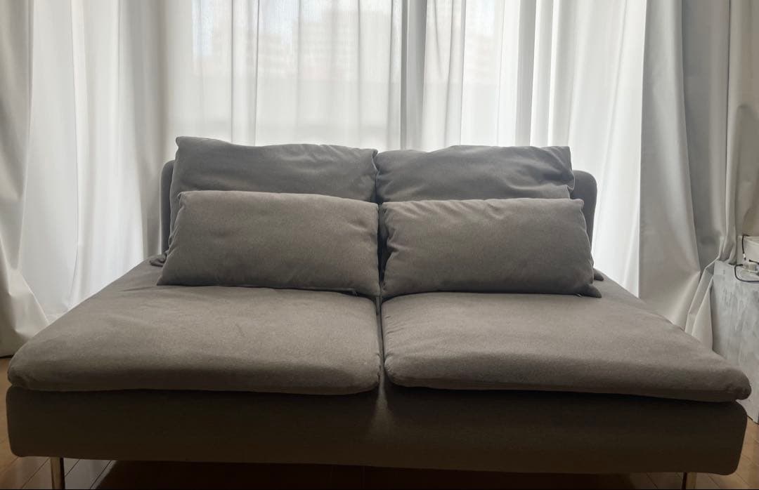 IKEA SÖDERHAMN ソーデルハムン 3人掛けコンパクトソファ グレー
