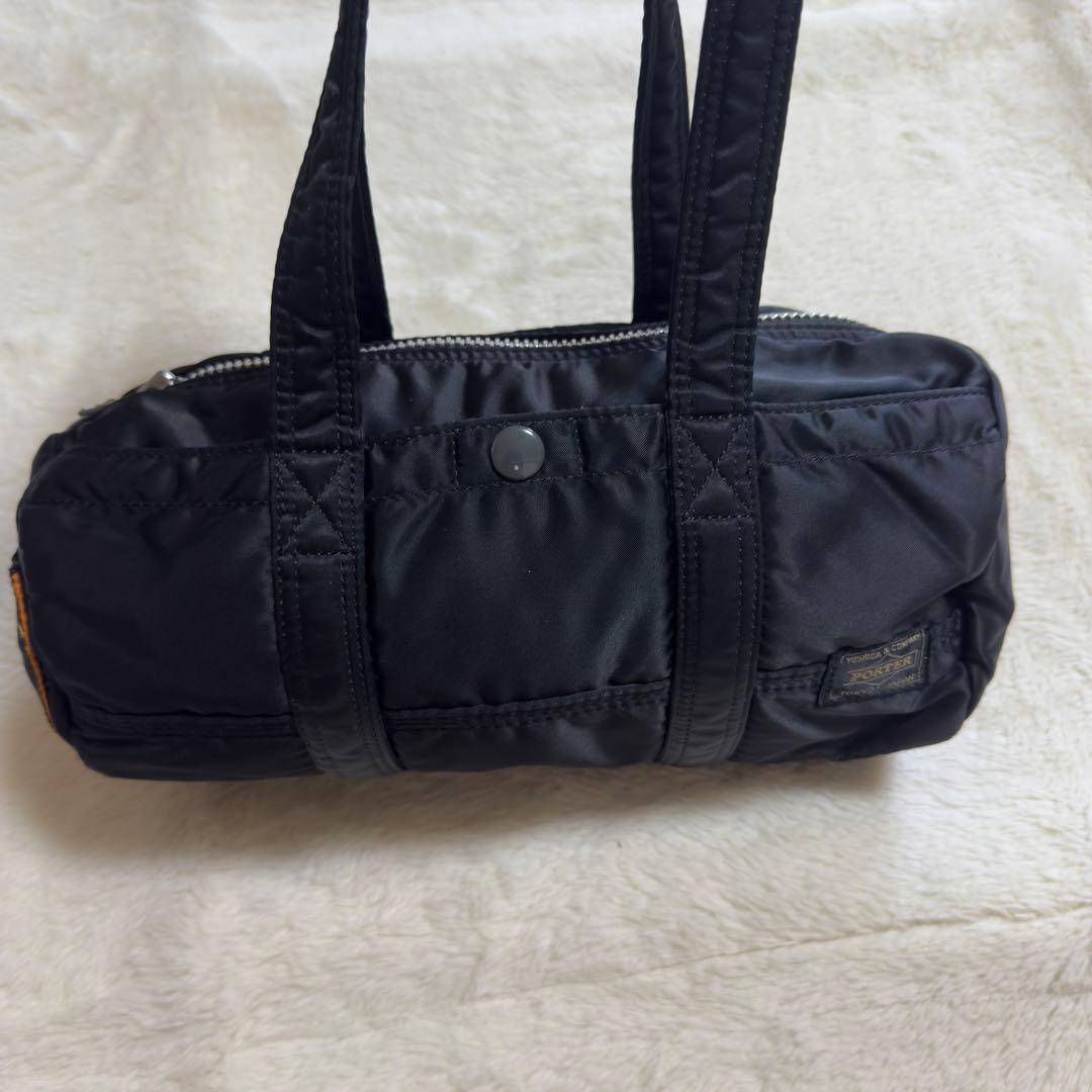 人気美品ポーター　タンカー　ダッフルバッグ　ブラック　肩がけ