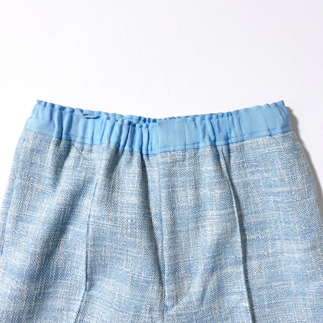 3175y美品 ドゥロワー 24SSナナコギャザーコットンツイードパンツ 春色♡