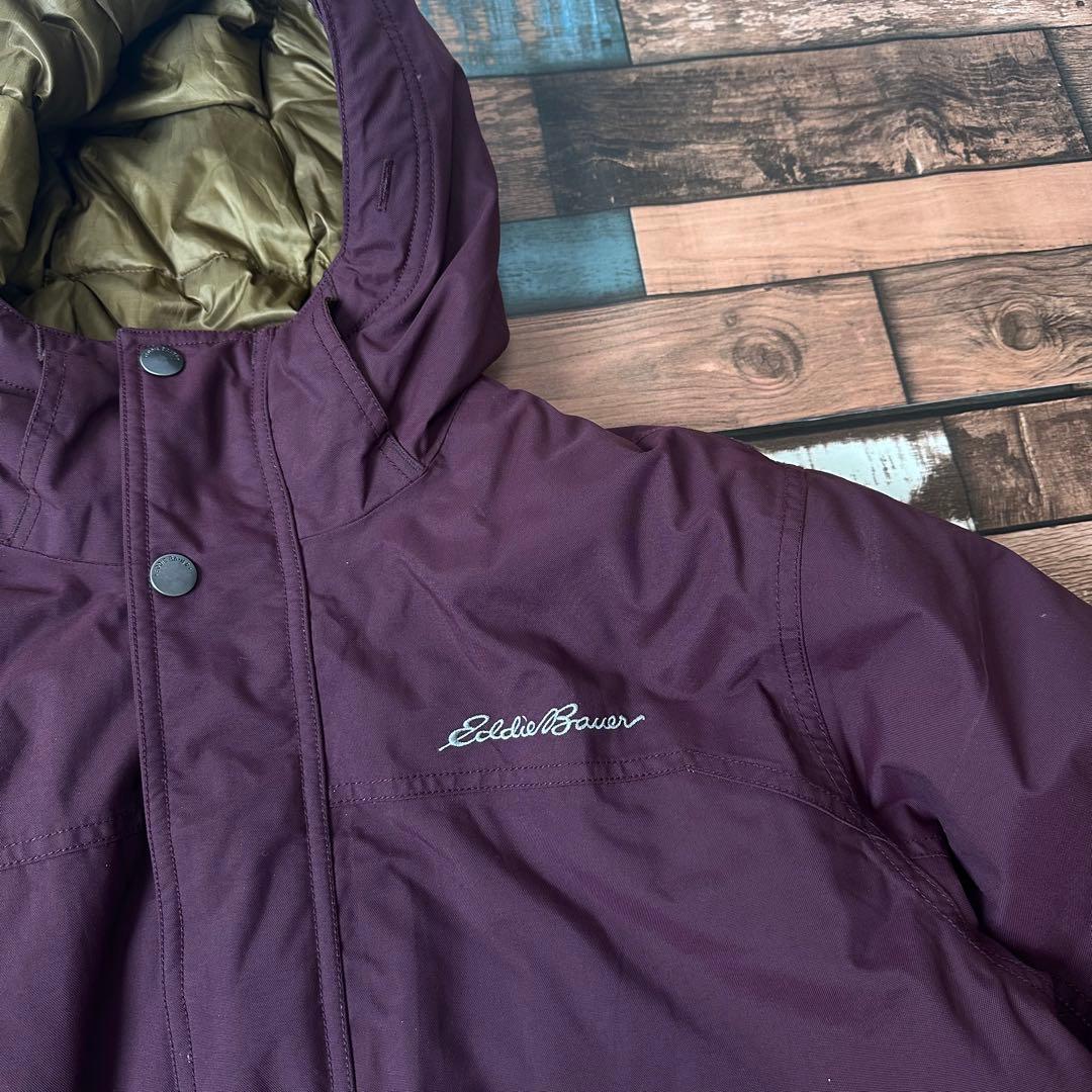 し*う様 極美品　エディーバウアー　刺繍ロゴ　メンズ　ダウンジャケット　サイズL