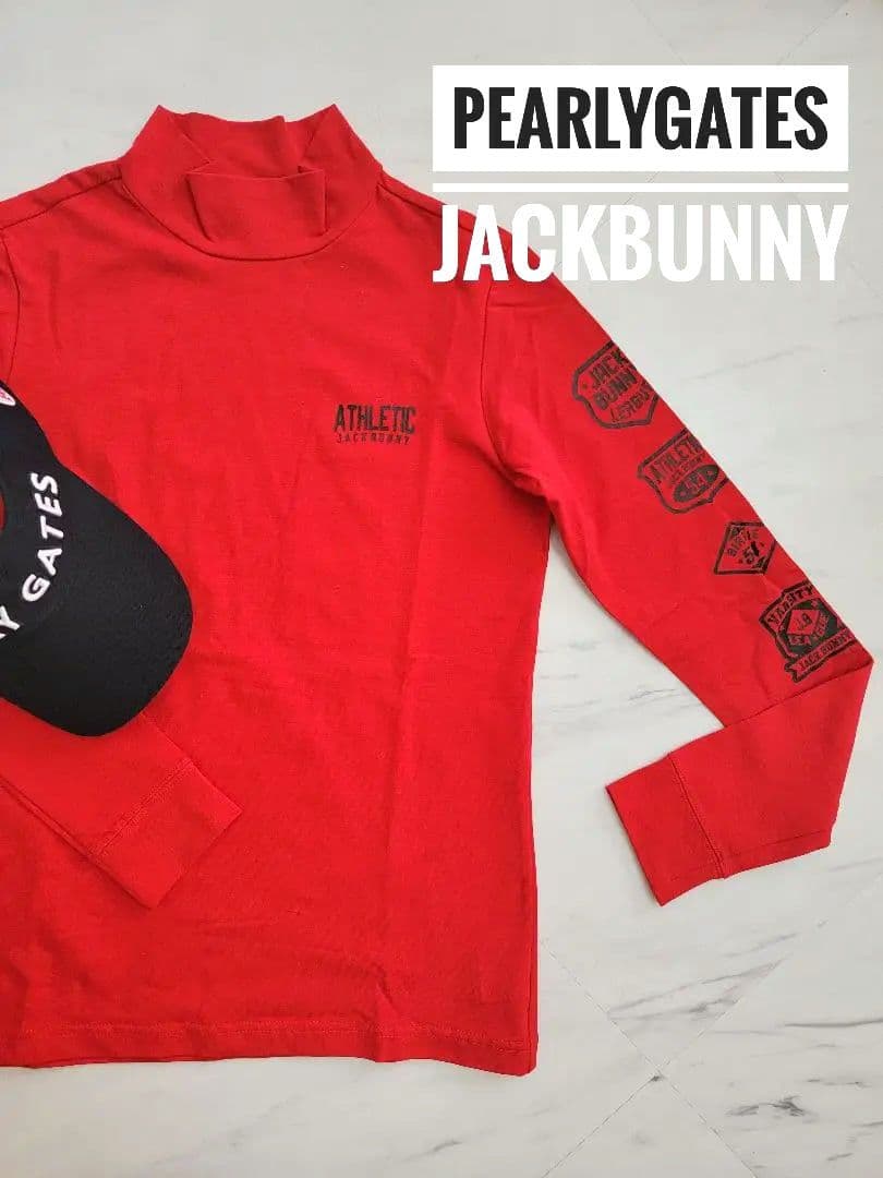 【新品未使用】パーリーゲイツ　ジャックバニー　モックネック　サイズ０【正規品】