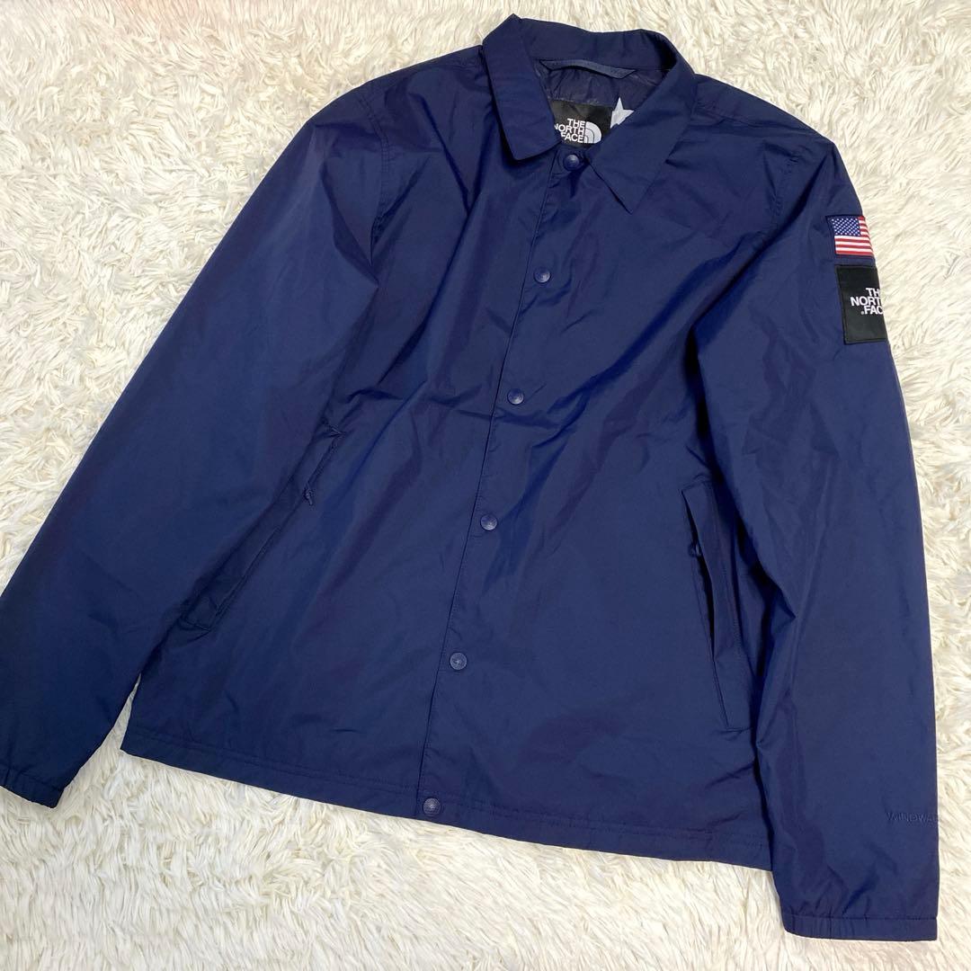 限定モデル⭐️ノースフェイス　コーチジャケット　ナイロン　大人気モデル　ネイビー