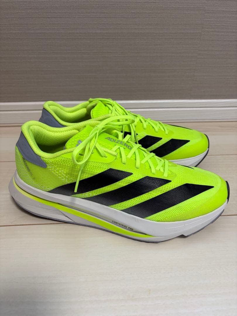 【美品】アディゼロ SL2 アディダス 27cm イエロー