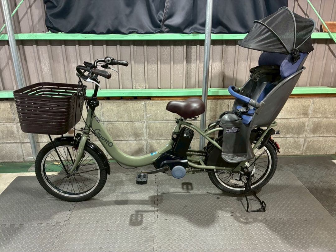 №3725電動自転車パナソニック　ギュット 20インチ✨大容量バッテリー✨