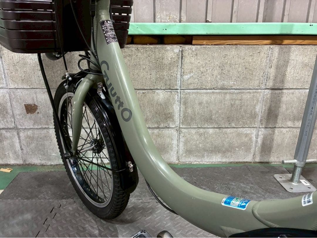 №3725電動自転車パナソニック　ギュット 20インチ✨大容量バッテリー✨