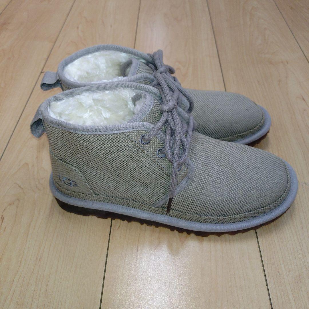 UGG アグ ニューメル ムートンブーツ レディース 24 グレー スニーカー風