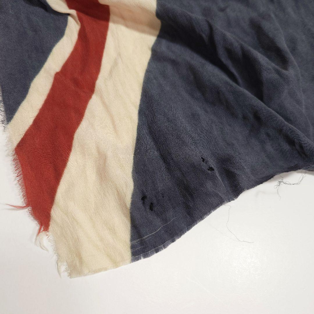 イフシックスワズナイン ストール ユニオンジャック 大判 ルグランブルー