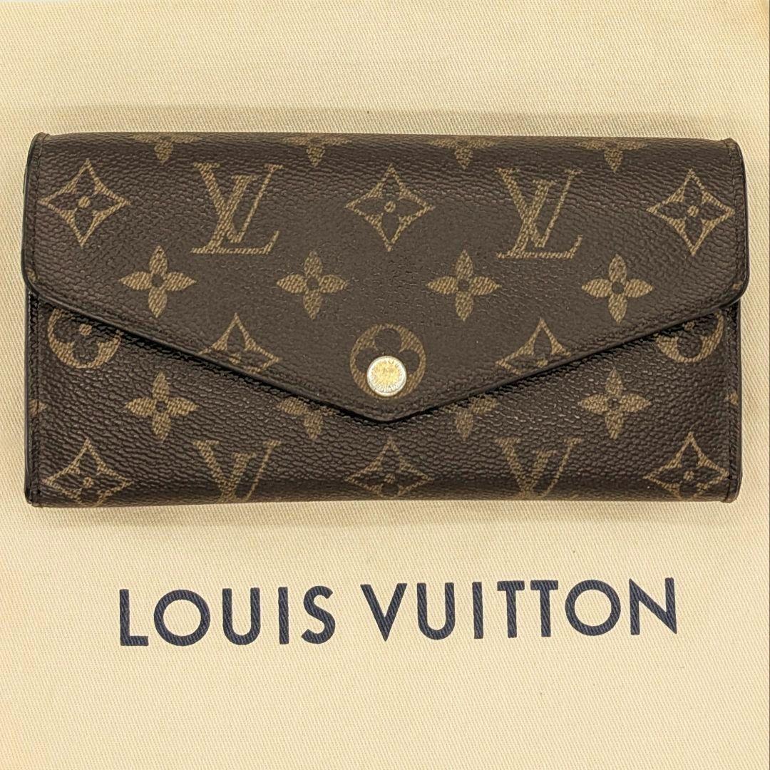 ぴーちくぱーちく　ルイヴィトン　新型　ポルトフォイユ　サラ　モノグラム