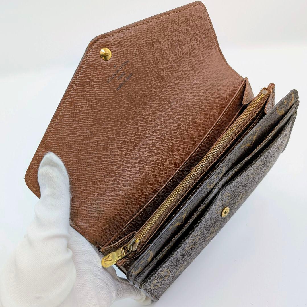 ぴーちくぱーちく　ルイヴィトン　新型　ポルトフォイユ　サラ　モノグラム