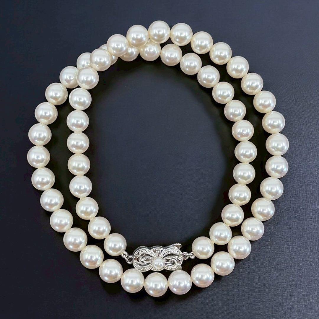 【最高峰】ミキモト　現行クラスプ　アコヤ　本真珠　ネックレス　大珠　7.5mm