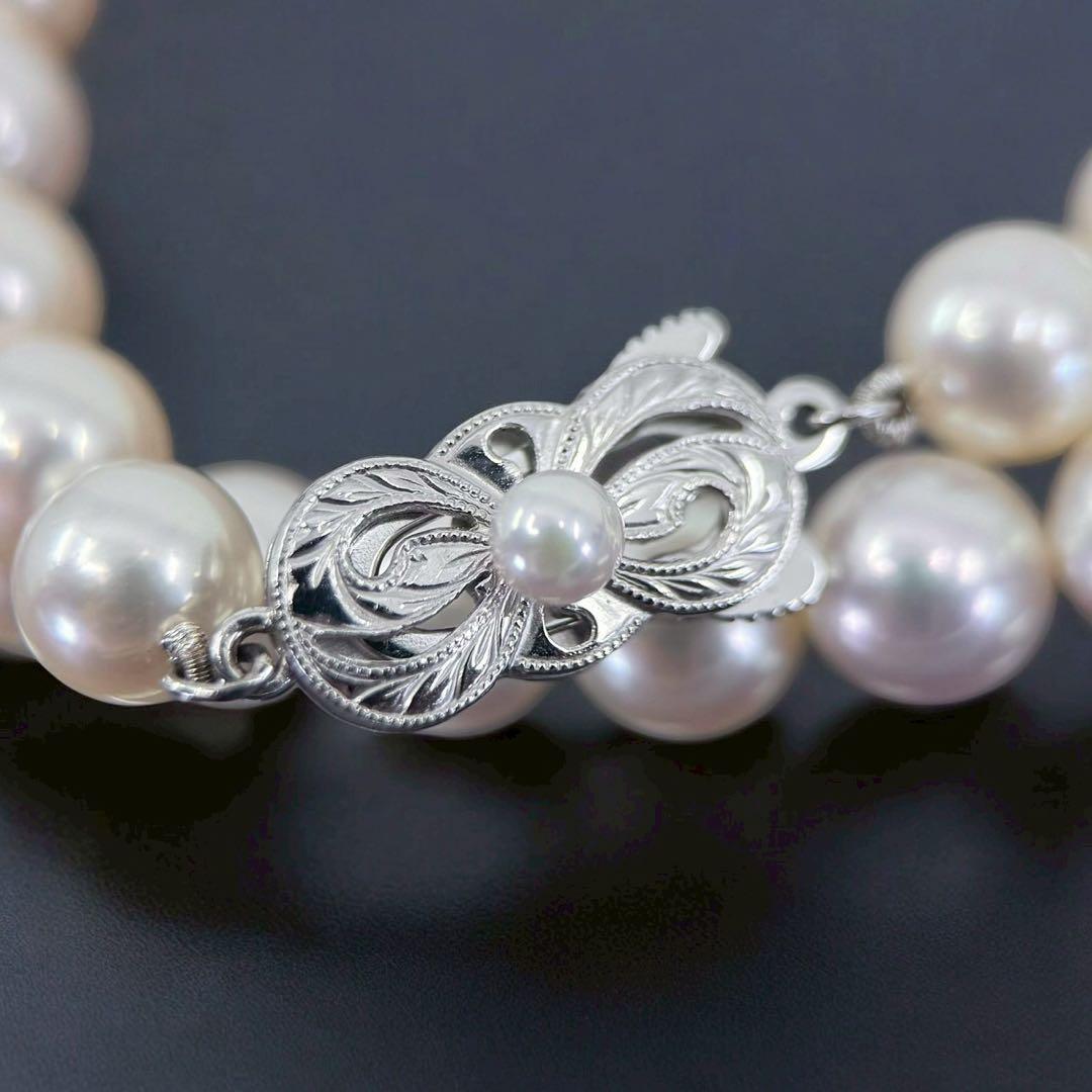 【最高峰】ミキモト　現行クラスプ　アコヤ　本真珠　ネックレス　大珠　7.5mm