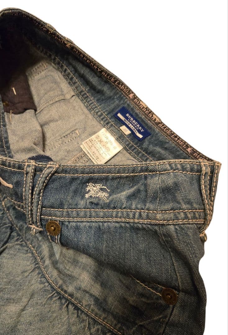 レア✨BURBERRY BLUE LABEL デニムフレアスカート　25