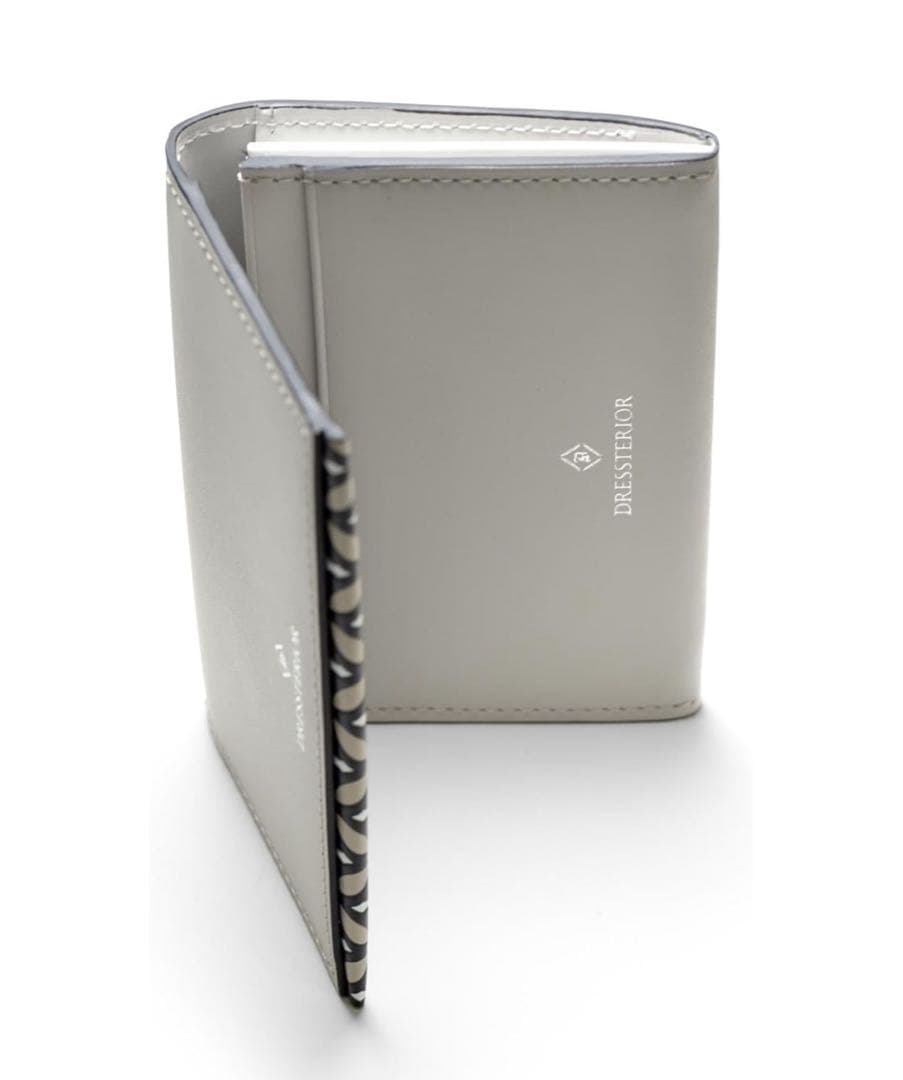 箱有り◎ ドレステリア 名刺入れ 大人 シンプル チェスキー小物 ホワイト