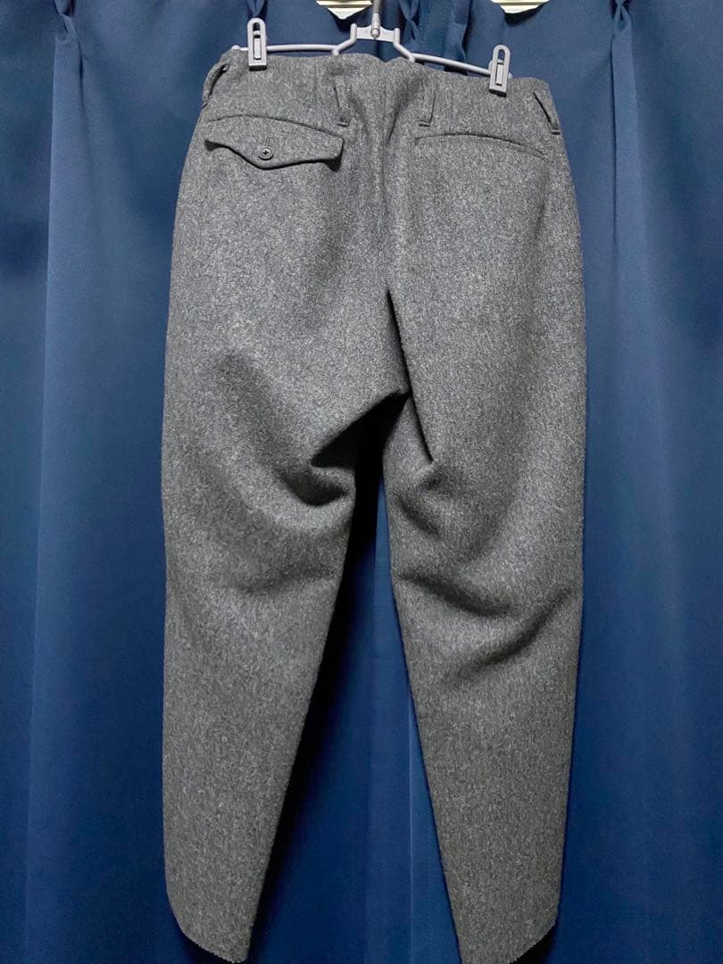 kolor カラー テーパードスラックス グレー ウールカシミア