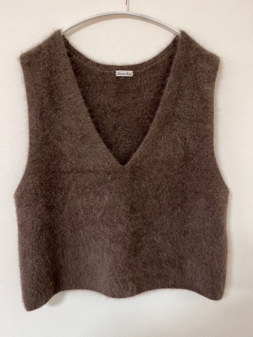 スティーブンアラン　オーストラリアンウールミックスベスト