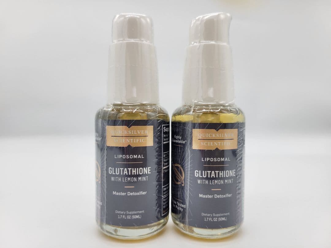 【リポソーマルグルタチオン2個セット】クイックシルバー【50ml・レモンミント】