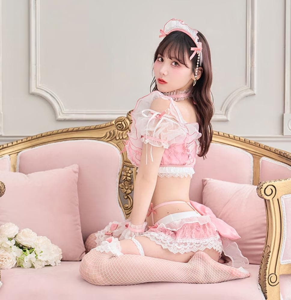 Malymoon　マリームーン　ミルクシフォンランジェリーメイド　ピンク