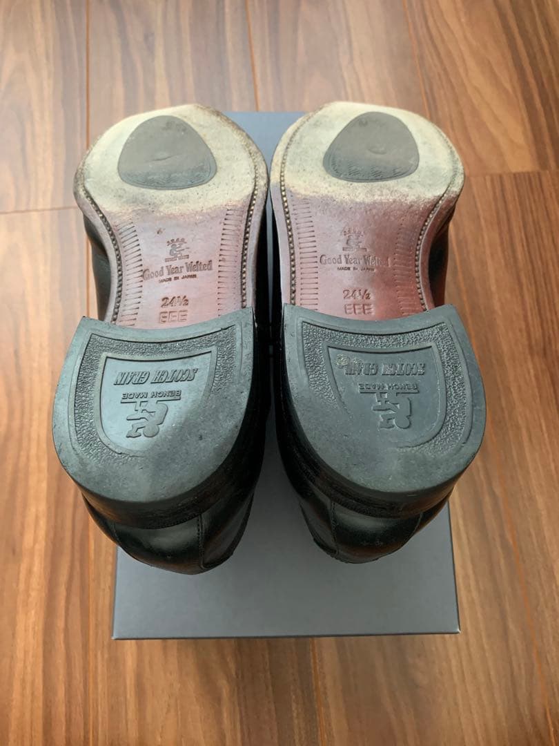 スコッチグレイン　革靴　ビジネス　フォーマル