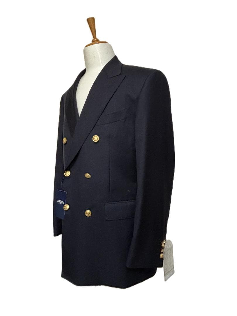 J731★ダブルジャケット 新品 メンズ濃紺 紺ブレ 大きいサイズA7 50帝人