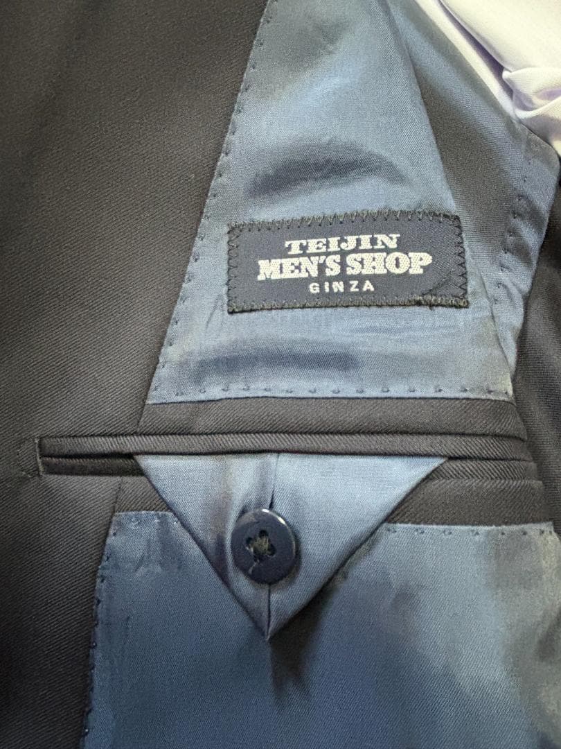 J731★ダブルジャケット 新品 メンズ濃紺 紺ブレ 大きいサイズA7 50帝人