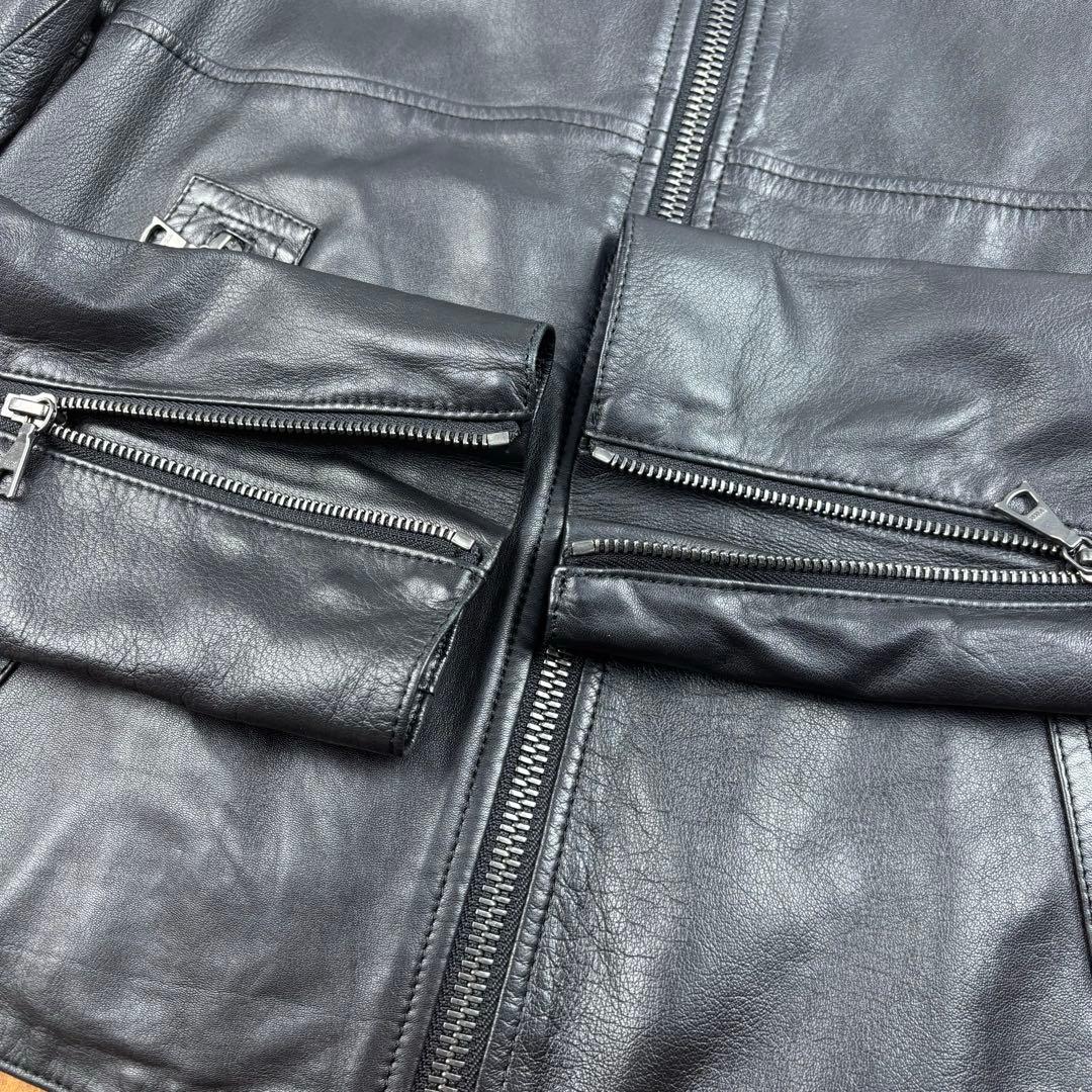 いまちゃん77 787-9セオリー 羊革 シングル レザージャケット