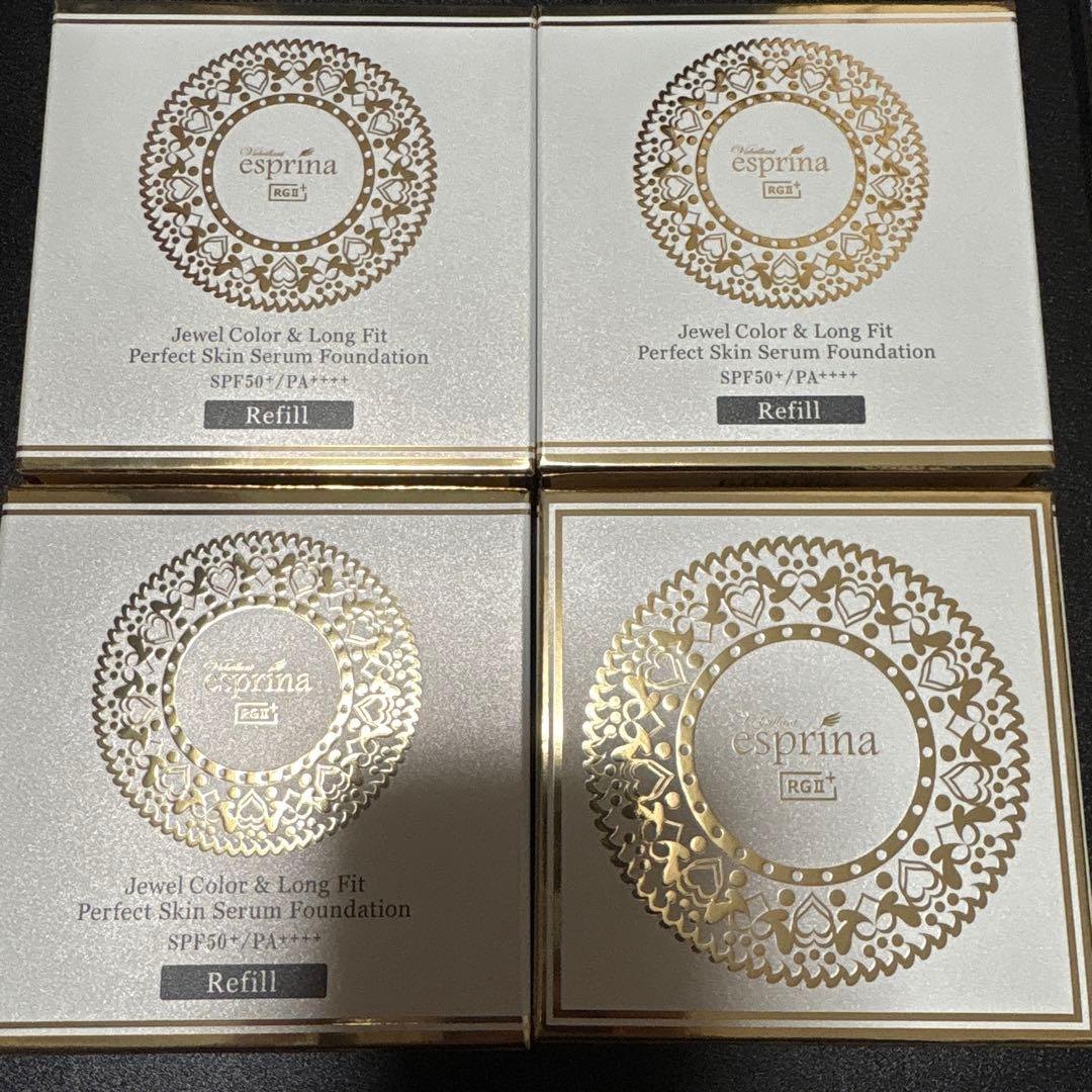 エスプリーナ　クッションファンデーション　本体、リフィル3個のセット