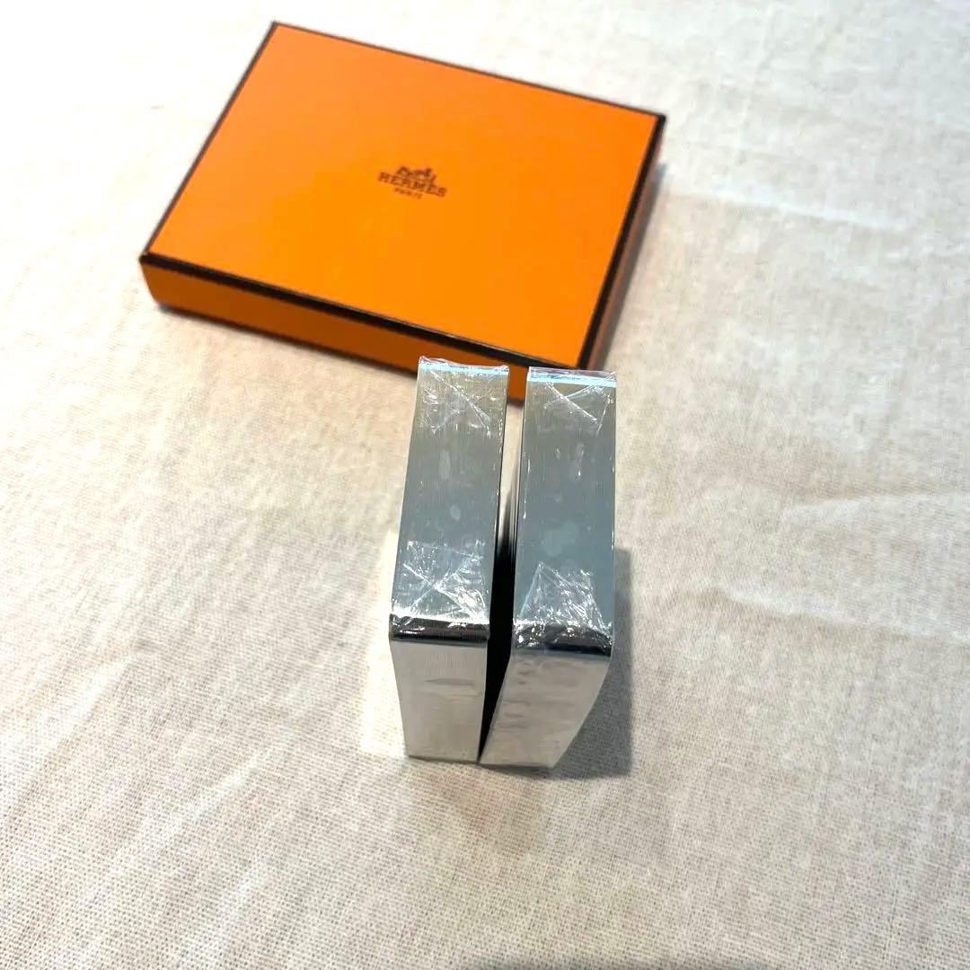 【未使用品】HERMES ブリッジカード Les 4 Mo ndes トランプ