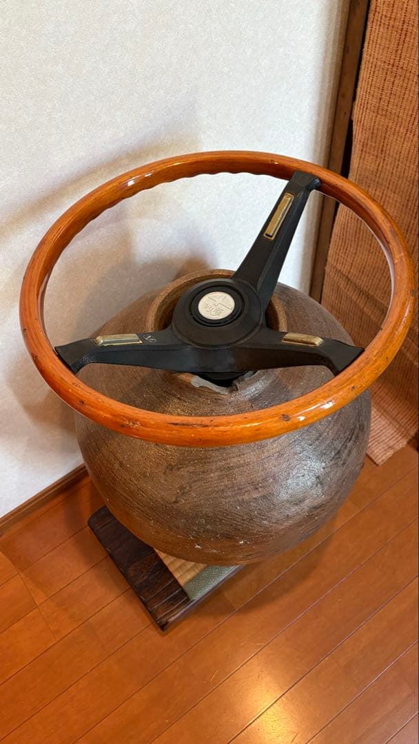 24VTURBO様　アルファロメオ　ステアリング　ウッド　ハンドル