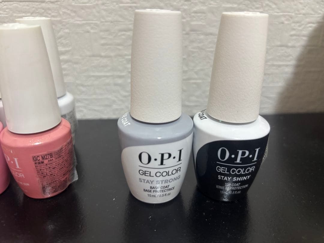 OPI GelColor ジェルネイル 8本 + ベースジェル + トップジェル