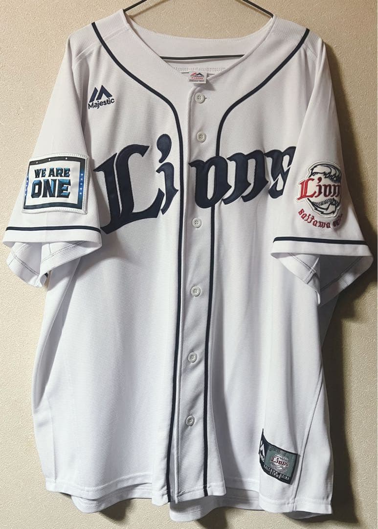 【マジェスティック製】埼玉西武ライオンズ　ユニフォーム　スパンジェンバーグ　22