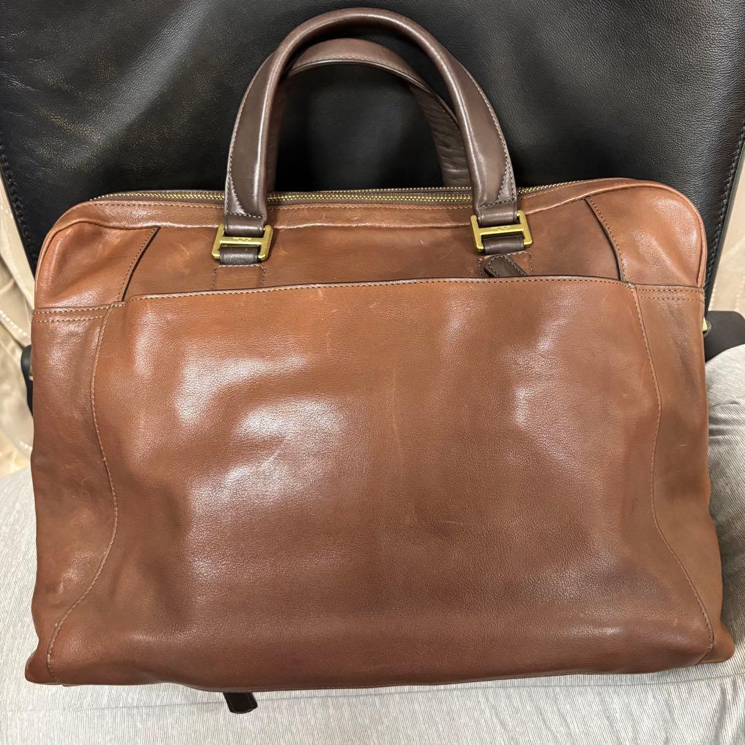 TUMI 68560D BEACON HILL レザー本革 ブリーフ　ビジネス茶