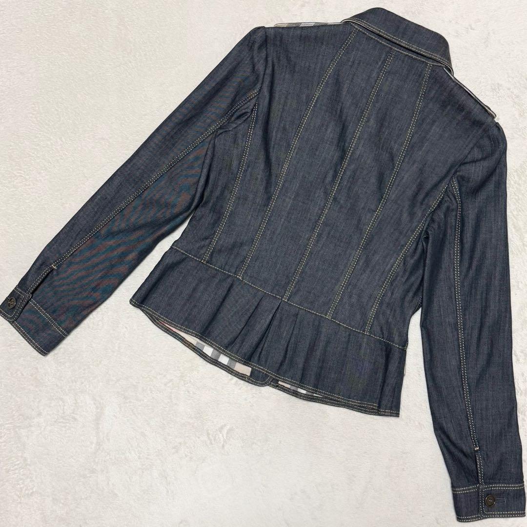 未使用 バーバリーロンドン デニムジャケット メガチェック Gジャン レディース